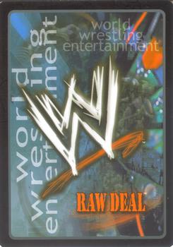 2004 Comic Images WWE Raw Deal: Vengeance #53 J.R. Style Authentic BBQ Sauce! Back