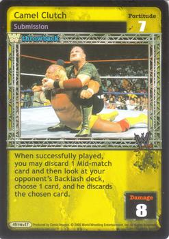 2005 Comic Images WWE Raw Deal: Unforgiven #49 Camel Clutch Front