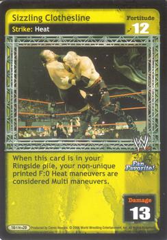 2006 Comic Images WWE Raw Deal: The Great American Bash #10 Sizzling Clothesline Front