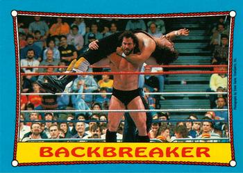 1987 O-Pee-Chee WWF #32 Backbreaker Front