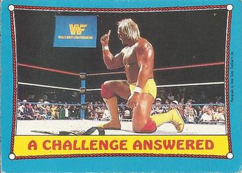 1987 O-Pee-Chee WWF #36 A Challenge Answered Front