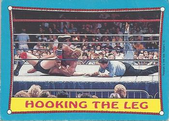 1987 O-Pee-Chee WWF #48 Hooking the Leg Front