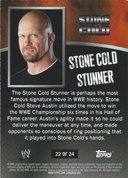 2012 Topps WWE Ringside Relic Dog Tags Inserts #22 Stone Cold Steve Austin Back