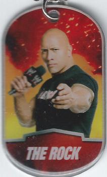 2012 Topps WWE Ringside Relic Dog Tags Inserts - Dog Tags #21 The Rock Front