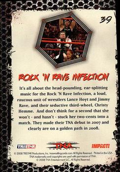 2008 TriStar TNA Impact #39 Rock n' Rave Infection  Back
