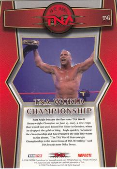 2008 TriStar TNA Impact - We Are TNA #T4 TNA World Championship  Back