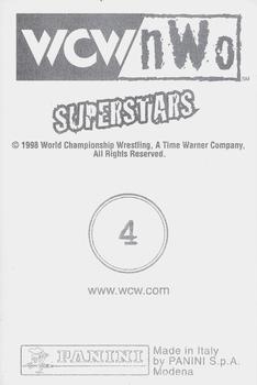 1998 Panini WCW/nWo Photocards #4 Goldberg Back