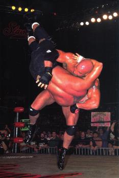 1998 Panini WCW/nWo Photocards #4 Goldberg Front