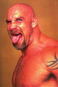 1998 Panini WCW/nWo Photocards #6 Goldberg Front