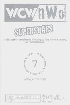 1998 Panini WCW/nWo Photocards #7 Goldberg Back