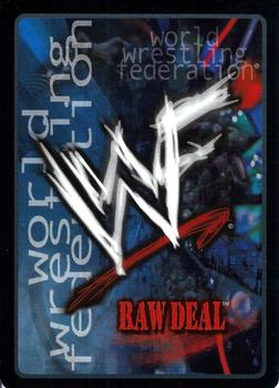2001 Comic Images WWF Raw Deal: Fully Loaded #2 Knee Smash Back