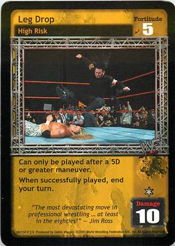 2001 Comic Images WWF Raw Deal: Fully Loaded #6 Leg Drop Front