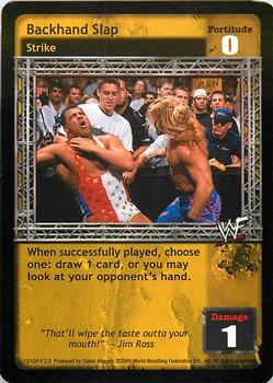 2001 Comic Images WWF Raw Deal: Fully Loaded #13 Backhand Slap Front