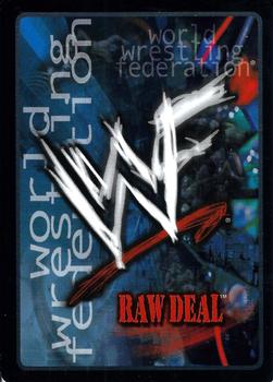 2001 Comic Images WWF Raw Deal: Fully Loaded #15 Eye Rake Back