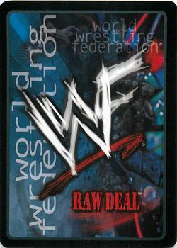 2001 Comic Images WWF Raw Deal: Fully Loaded #19 European Uppercut Back