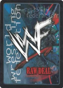 2001 Comic Images WWF Raw Deal: Fully Loaded #25 Drop Toe Hold Back