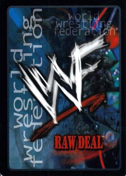 2001 Comic Images WWF Raw Deal: Fully Loaded #40 Front Face Lock Back