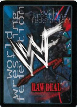 2001 Comic Images WWF Raw Deal: Fully Loaded #42 Head Vise Back