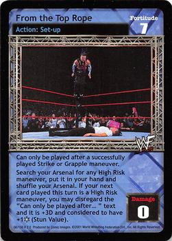 2001 Comic Images WWF Raw Deal: Fully Loaded #66 From the Top Rope Front