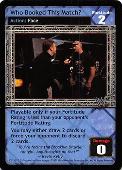 2001 Comic Images WWF Raw Deal: Fully Loaded #73 Who Booked This Match? Front
