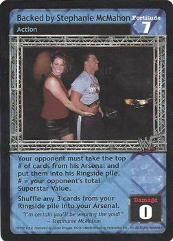 2001 Comic Images WWF Raw Deal: Fully Loaded #78 Backed by Stephanie McMahon Front