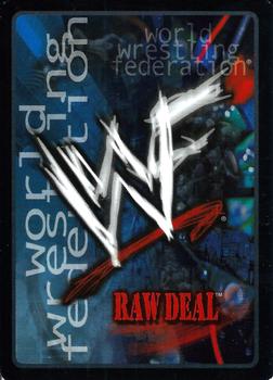 2001 Comic Images WWF Raw Deal: Fully Loaded #136 Huge Bump Out of the Ring Back
