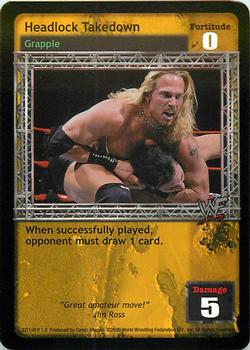 2000 Comic Images WWF Raw Deal #32 Headlock Takedown Front