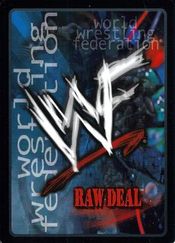 2000 Comic Images WWF Raw Deal #47 Powerbomb Back