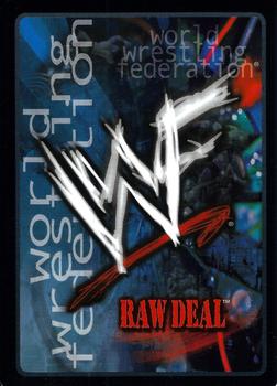 2000 Comic Images WWF Raw Deal #50 Wrist Lock Back