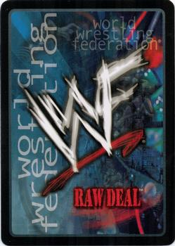 2000 Comic Images WWF Raw Deal #59 Cobra Clutch Back