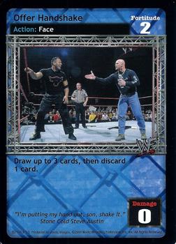 2000 Comic Images WWF Raw Deal #92 Offer Handshake Front