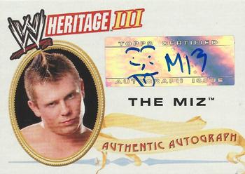 2007 Topps Heritage III WWE - Autographs #NNO The Miz Front