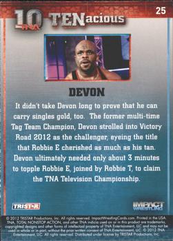 2012 TriStar Impact TNA TENacious #25 Devon Back