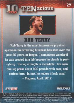 2012 TriStar Impact TNA TENacious #29 Rob Terry Back