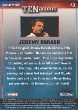 2012 TriStar Impact TNA TENacious #43 Jeremy Borash Back