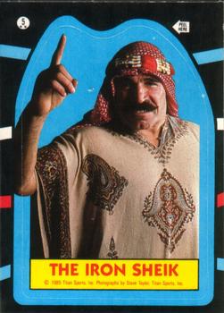 1985 O-Pee-Chee WWF Pro Wrestling Stars - Stickers #5 The Iron Sheik Front