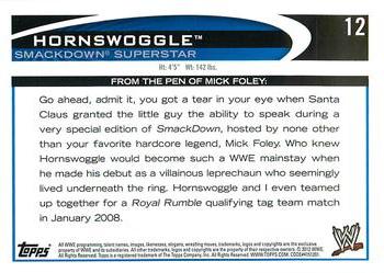 2012 Topps WWE - Blue #12 Hornswoggle  Back