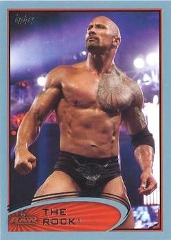 2012 Topps WWE - Blue #87 The Rock  Front