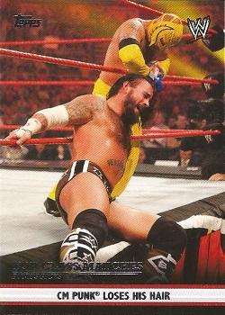 2012 Topps WWE - Top Class Matches Punk's Picks #5 CM Punk Loses His Hair  Front