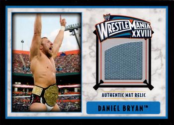 2012 Topps WWE - WrestleMania XXVIII Mat Relics Black #NNO Daniel Bryan  Front