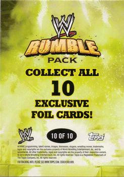 2010 Topps WWE Rumble Pack - Foil #10 Jack Swagger Back