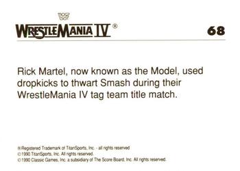 1990 Classic WWF The History of Wrestlemania #68 Rick Martel / Smash Back