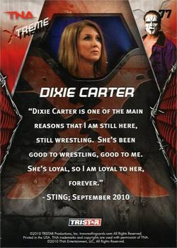 2010 TriStar TNA Xtreme #77 Dixie Carter Back
