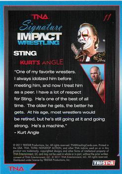 2011 TriStar Signature Impact #11 Kurt's Angle: Sting Back