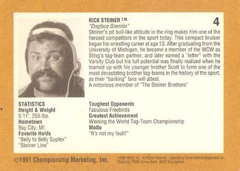 1991 Championship Marketing WCW #4 Rick Steiner Back
