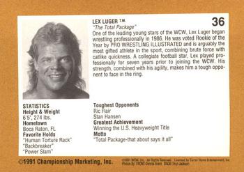 1991 Championship Marketing WCW #36 Lex Pressing Ric Back
