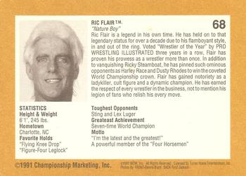 1991 Championship Marketing WCW #68 Golden Nature Boy Back