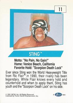 1991 Impel WCW #11 Sting Back