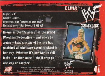 1998 Comic Images WWF Superstarz #41 Luna Back