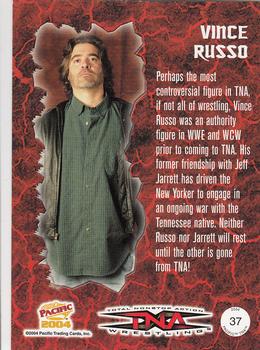 2004 Pacific TNA #37 Vince Russo Back